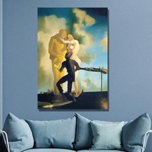 Salvador Dali Canvas Wall Art,Salvador Dali Meditation on the Harp Painting,Canvas Art Print Reproduction,Salvador Dalí Poster,Home Decor/31