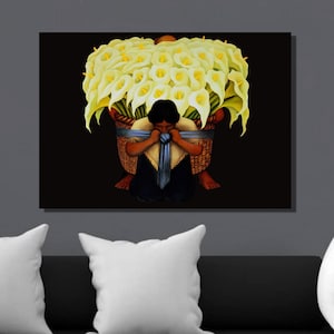 Diego Rivera The Flower Seller Art Print, Diego Rivera Canvas Wall Art,Flower Canvas Poster & Panel, Diego Rivera Poster , Wall Decor5