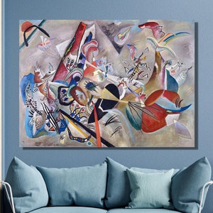 Wassily Kandinsky In Grey Art Print,Wassily Kandinsky Canvas Wall Art,Abstract art, Canvas Poster & Panel,Home Wall Decor27