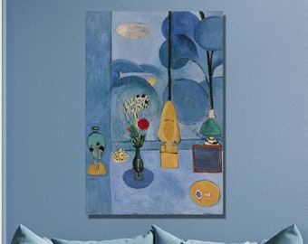 Henri Matisse 'The Blue Window' Canvas Art Print: Fauvism Home Decor