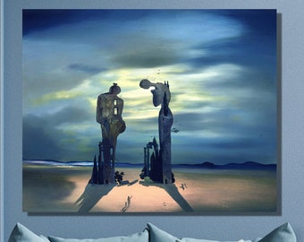 Salvador Dalí Archeological Reminiscence Millet's Angelus Canvas