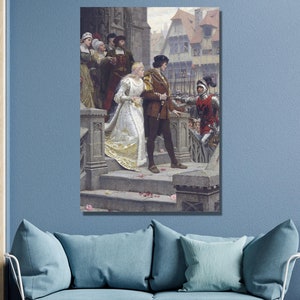 Edmund Leighton Call to Arms Art Print, Edmund Blair Leighton Canvas Wall Art, Pre-Raphaelite, Canvas Poster & Panel, Home Wall Decor3