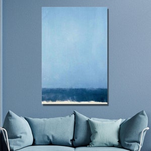 Mark Rothko Light Blue Art Print,Canvas Wall Art,Rothko Art Museum Exhibition,Reproduction Art,Canvas Poster & Panel,Home Wall Decor50