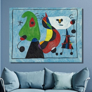 Joan Miro Untitled, 1947 Art Print, Joan Miró Canvas Wall Art,Surrealism Art,Canvas Print,Joan Miró Painting,Home Wall Decor17