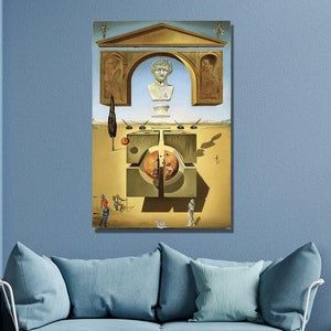 Salvador Dali Canvas Wall Art,Salvador Dali Dematerialization Near the Nose of Nero Art Print,Salvador Dalí Poster,Home&Office Decor Gift/45