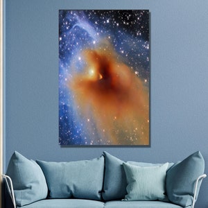 NASA/ESA Hubble Space Telescope Images,Clouded Vision Poster , Space Canvas Art ,Galaxy Phantom ,European Space Agency Galaxy CANVAS Decor17