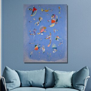 Wassily Kandinsky Sky Blue Art Print,Wassily Kandinsky Canvas Wall Art, Canvas Print,Abstract art,Canvas Poster & Panel ,Wall Decor21