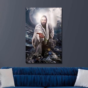 Jesus Poster, Jesus Print, Poster Prints Canvas Wall Art Jesus Canvas Painting , Christian Canvas Wall Art,Wall Decor,Jesus Painting17