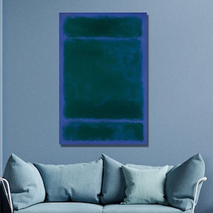 Mark Rothko Untitled Blue and Green Art Print,Canvas Wall Art,Rothko Art Museum Exhibition,Reproduction Art,Canvas PosterPanel ,Wall Decor39