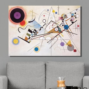 Wassily Kandinsky Composition VIII Art Print,Wassily Kandinsky Canvas Wall Art,Abstract art, Canvas Poster & Panel,Home Wall Decor19
