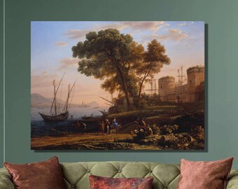 Claude Lorrain, Artist Studying from Nature, Baroque Art Canvas Print
