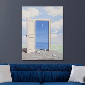 Rene Magritte The knowledge Art Print, René Magritte Canvas Wall Art, Surrealism Art, Canvas Poster & Panel, Home Wall Decor20