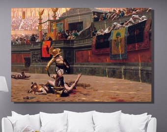 Pollice Verso Art Print: Jean Leon Gerome Ancient Rome Canvas