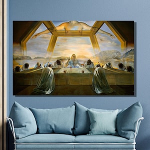 Salvador Dali Canvas Wall Art,Salvador Dali The Sacrament of the Last Supper Painting,Dali Last Supper Poster,Dalí Poster,Home Decor Gift/27