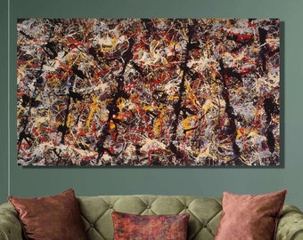 ジャクソン・ポロック作「ブルー・ポールズ（ナンバー11