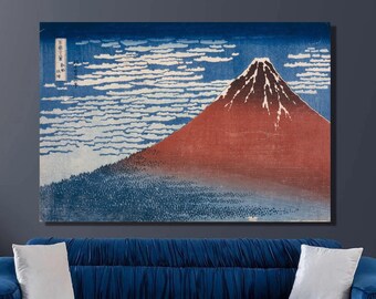Hokusai: South Wind Clear Dawn Canvas Art Print