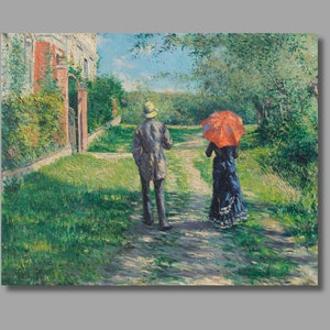 Gustave Caillebotte Upward Path Art Print, Gustave Caillebotte Canvas Wall Art, Impressionism Art, Canvas Poster, Canvas Print, Wall Decor5