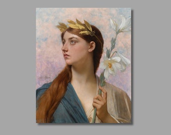 Allegory of Victory Canvas Print, Jules Joseph Lefebvre, Judith