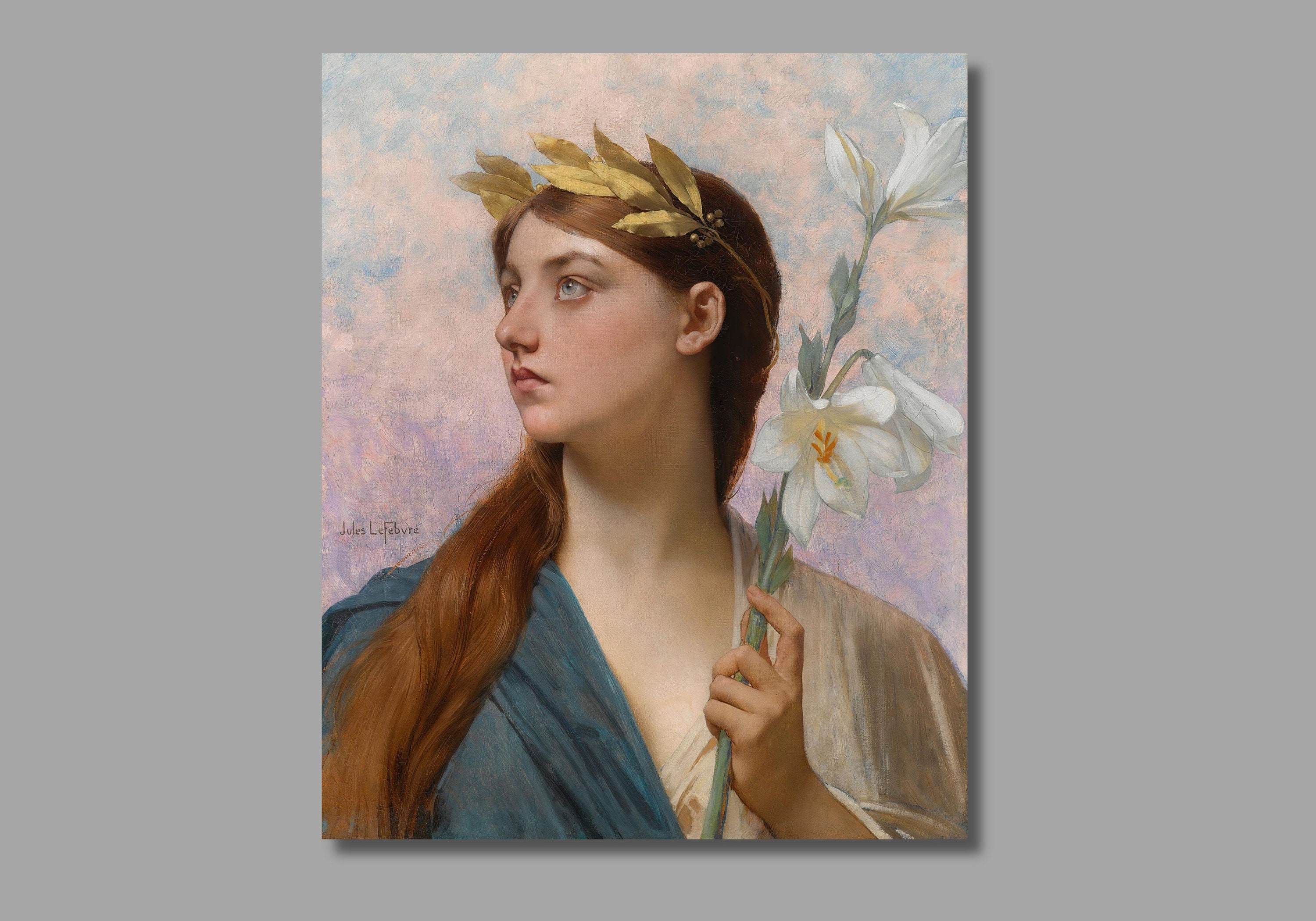 Allegory of Victory Canvas Print, Jules Joseph Lefebvre, Judith
