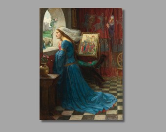 Fair Rosamund Art Print, John William Waterhouse, Pre-Raphaelite Canvas Wall Decor