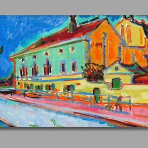 Ernst Ludwig Kirchner Dance Hall Bellevue Art Print, Kirchner Artwork, Canvas Wall Art, Kirchner Painting Canvas Print, Wall Decor13