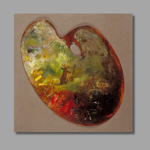 Rosa Bonheur Palette  Art Print ,Rosa Bonheur Canvas Wall Art,Canvas Print, Canvas Poster & Canvas Panel, Wall Decor2