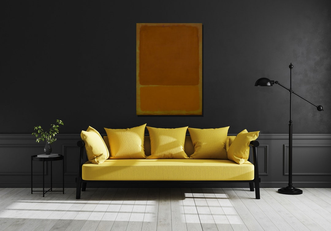 Mark Rothko Yellow Canvas Art Print, Modern Wall Decor - Etsy
