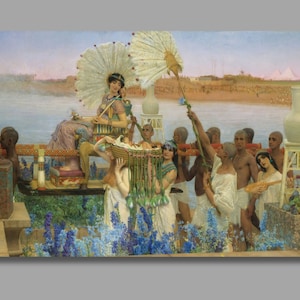 The Finding of Moses by Sir Lawrence Alma Tadema, Lawrence Alma Tadema Canvas Wall Art, Quality Canvas Print,Alma Tadema Artwork,Wall Decor4