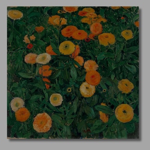 Koloman Moser Marigolds Art Print, Koloman Moser Canvas Wall Art, Canvas Poster & Panel, Koloman Moser Artwork,Home Wall Decor1