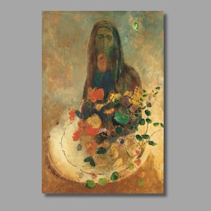 Odilon Redon Mystery Art Print, canvasafdruk, Odilon Redon canvas muurkunst, postimpressionisme kunst, canvas poster, Home & Office Decor9