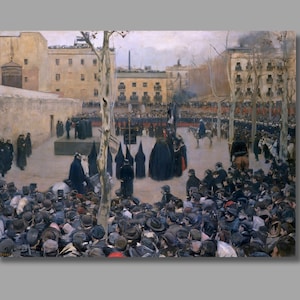 Ramon Casas Garrote vil, 1894 Impresión de arte, Ramon Casas i Carbó Lienzo Arte de pared, Impresión de lienzo, Obras de arte de Casas, Galería de lienzos, Decoración de pared3