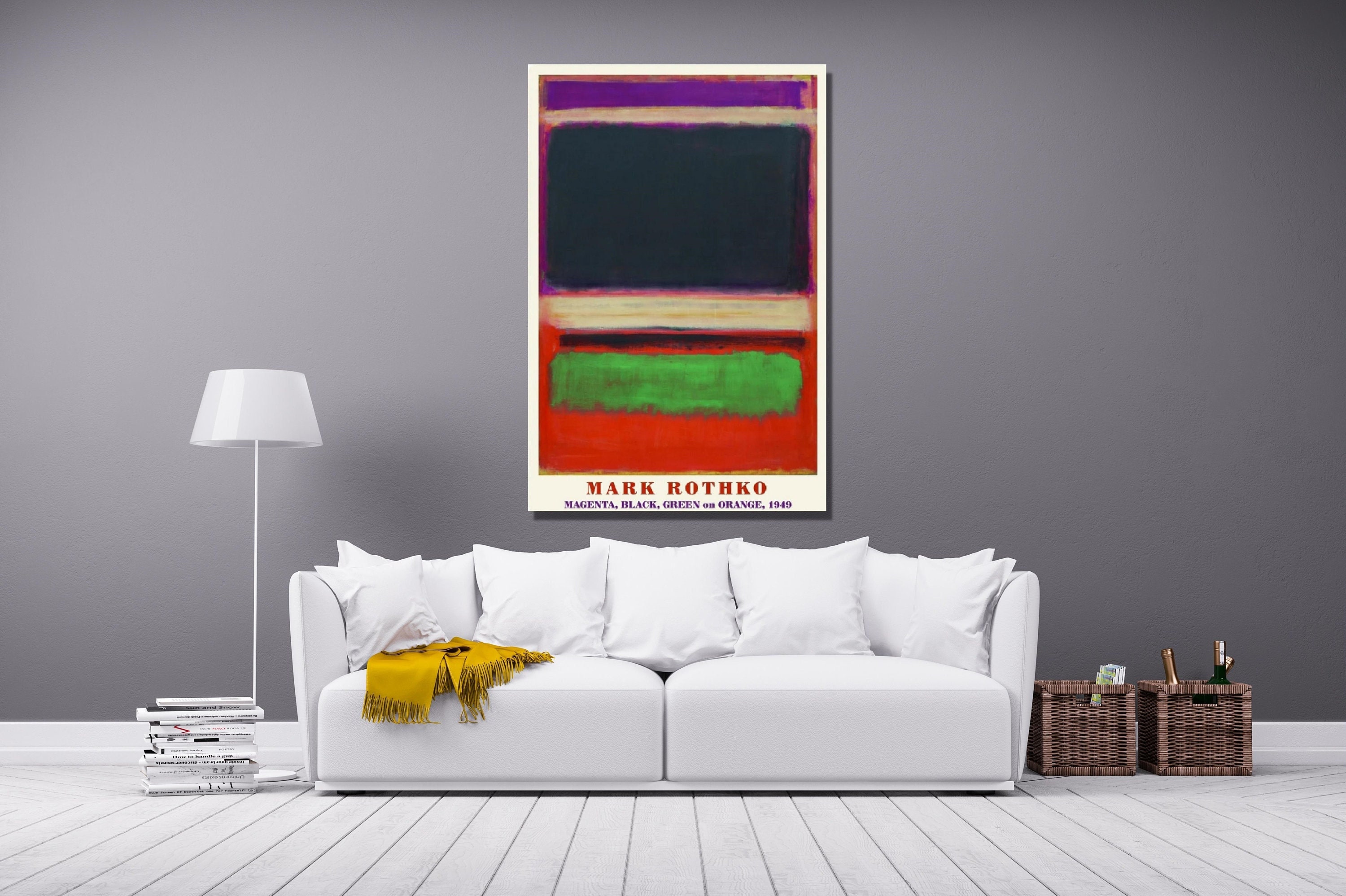 マーク・ロスコ No.3/No.13 アートプリント：抽象キャンバス壁装飾