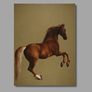 George Stubbs Whistlejacket Art Print, Horse Canvas Wall Art,George Stubbs Canvas Print, Wall Decor, Prancing Horse Canvas Print2