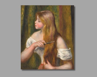 Tableau Toile – Auguste Renoir « Deux Jeunes Filles Au Piano » – Prêt à Accrocher, Neuf Sous Film