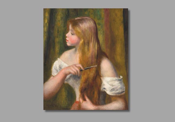 Pierre Auguste Renoir : Young Girl With Red Hair, 1894 - Canvas