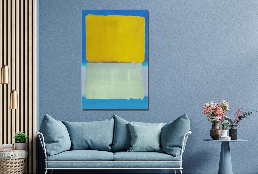 Mark Rothko Abstract Watercolor Canvas Art Print: Colorful Home Decor ...