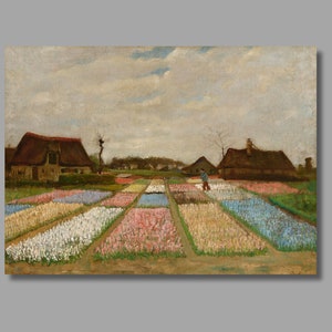 Vincent van Gogh Flower Beds In Holland Art Print, Vincent van Gogh Canvas Wall Art, Canvas Print, Canvas Poster & Panel, Home Wall Decor43