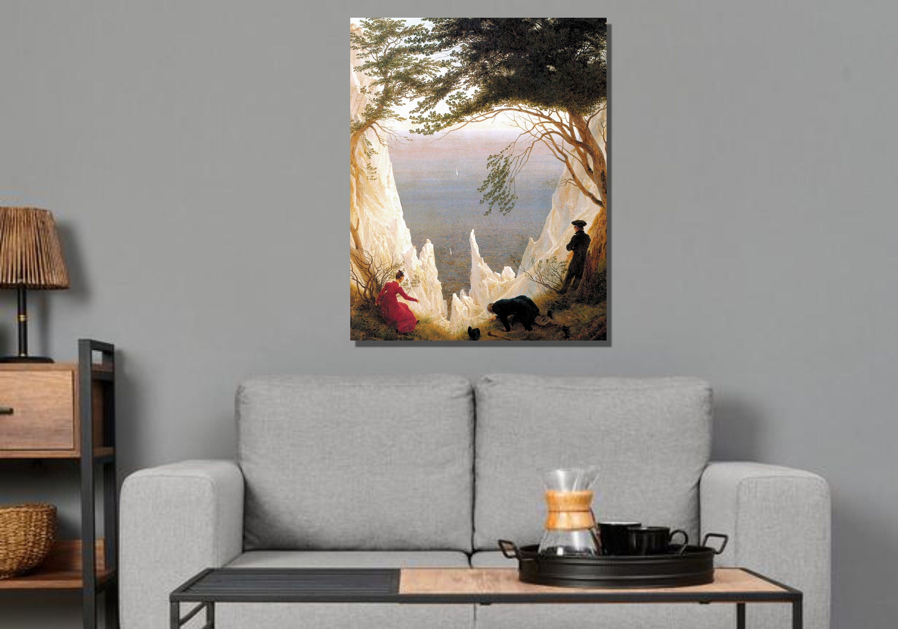 Caspar David Friedrich Chalk Cliffs on Rugen Art Print,caspar David