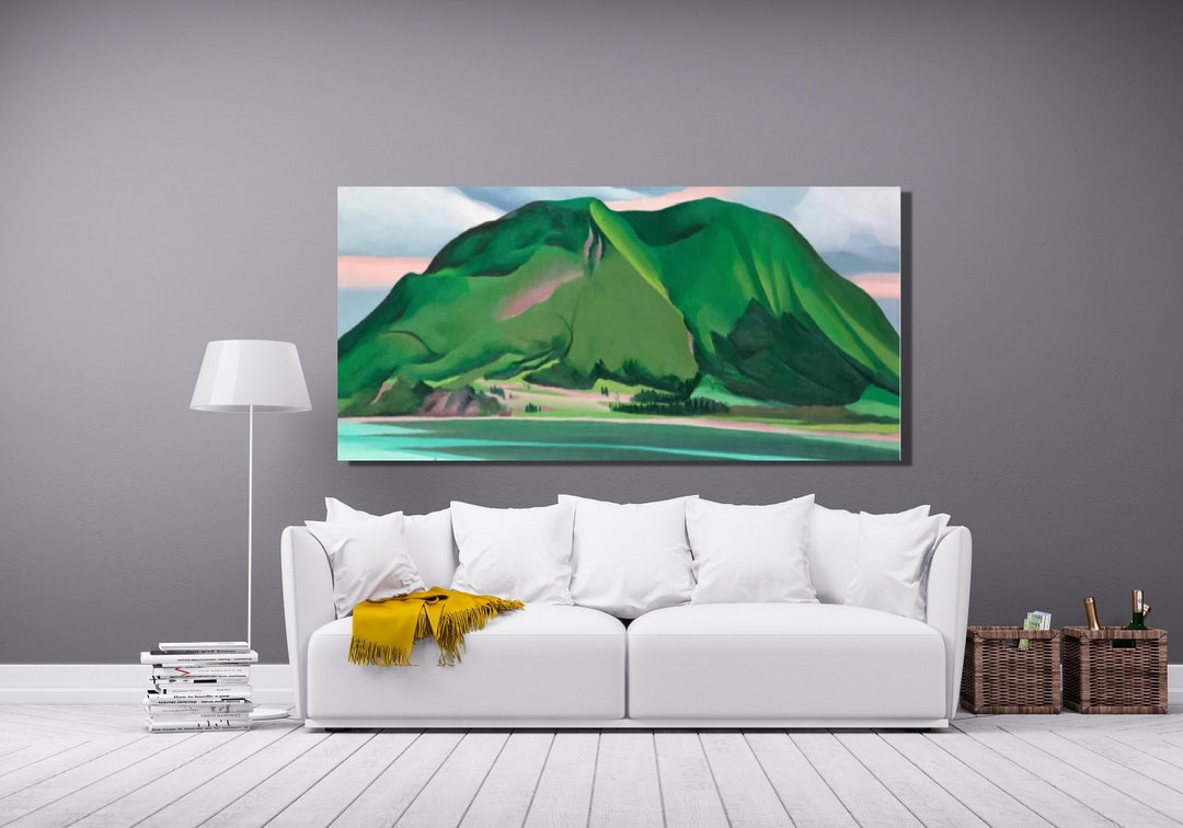Georgia O'keeffe Green Mountains, Canada Art Print, O'keeffe Canvas ...