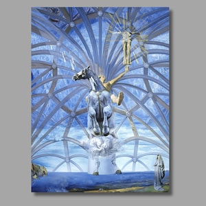 Salvador Dali Santiago El Grande, 1957 Art Print, Salvador Dali Canvas Wall Art, Surrealism art, Dali Artwork, Canvas Print, Home Decor69
