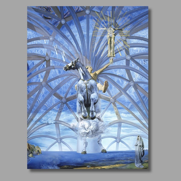 Impression d'art Salvador Dali Santiago El Grande, 1957, art mural toile Salvador Dali, art surréaliste, oeuvre d'art de Dali, impression sur toile, décoration d'intérieur69