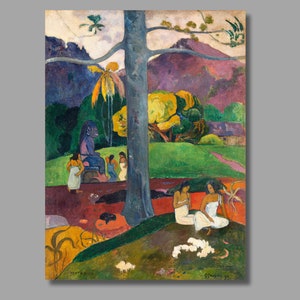 Paul Gauguin Mata Mua Art Print, Paul Gauguin Canvas Wall Art, Gauguin Artwork, Postimpressonism Art, Canvas Poster & Panel,Wall Decor9