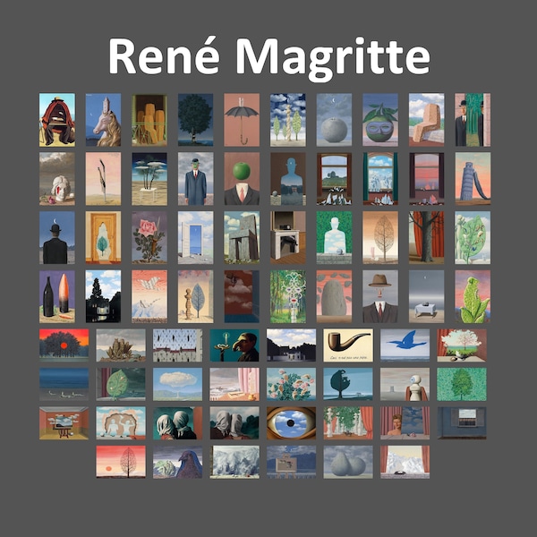 Rene Magritte Leinwand Wandkunst, Rene Magritte Druck, Surrealismus Kunst, Leinwand Poster/Panel Home Wall Decor, wählen Sie Ihr Lieblings-Rene Kunstwerk