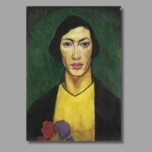 Nathan Altman Self-portrait Art Print, Nathan Altman Canvas Wall Art, Fine Art, Canvas Print, Canvas Poster , Home Wall Decor2