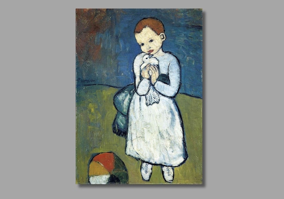 ピカソの鳩と子供 キャンバスアートプリント すぐに飾れる - Etsy 日本
