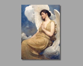 Abbott Handerson Thayer : Winged Figure, Angel - Art Print, Canvas Wall Decor
