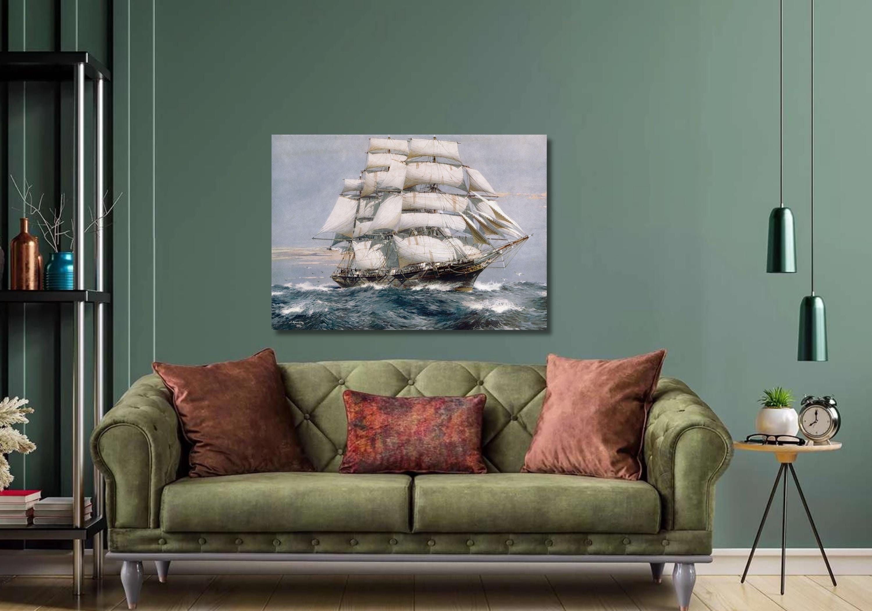 Jack Spurling Cutty Sark Clipper Ship Canvas Art Print - Etsy