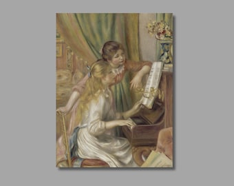 ピエール＝オーギュスト・ルノワール「ピアノを弾く二人の少女」1892年