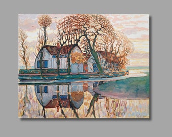 ピエト・モンドリアン：ドゥイベントレヒト近くの農場