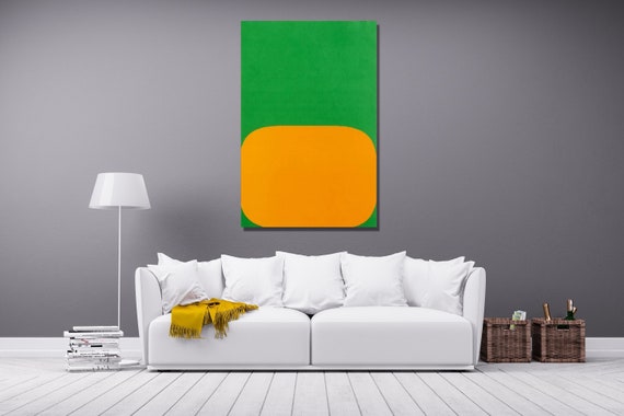 Ellsworth Kelly 'orange Green' Abstract Art Canvas Print - Etsy
